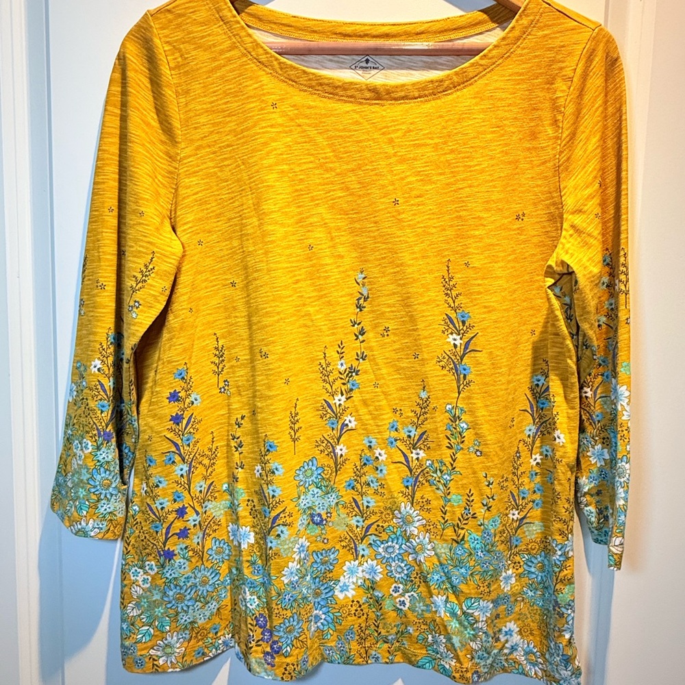 Floral Yellow Top